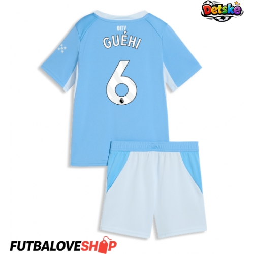 Dres Manchester City Marc Guehi #6 Domáci pre deti 2026-27 Krátky Rukáv (+ trenírky)